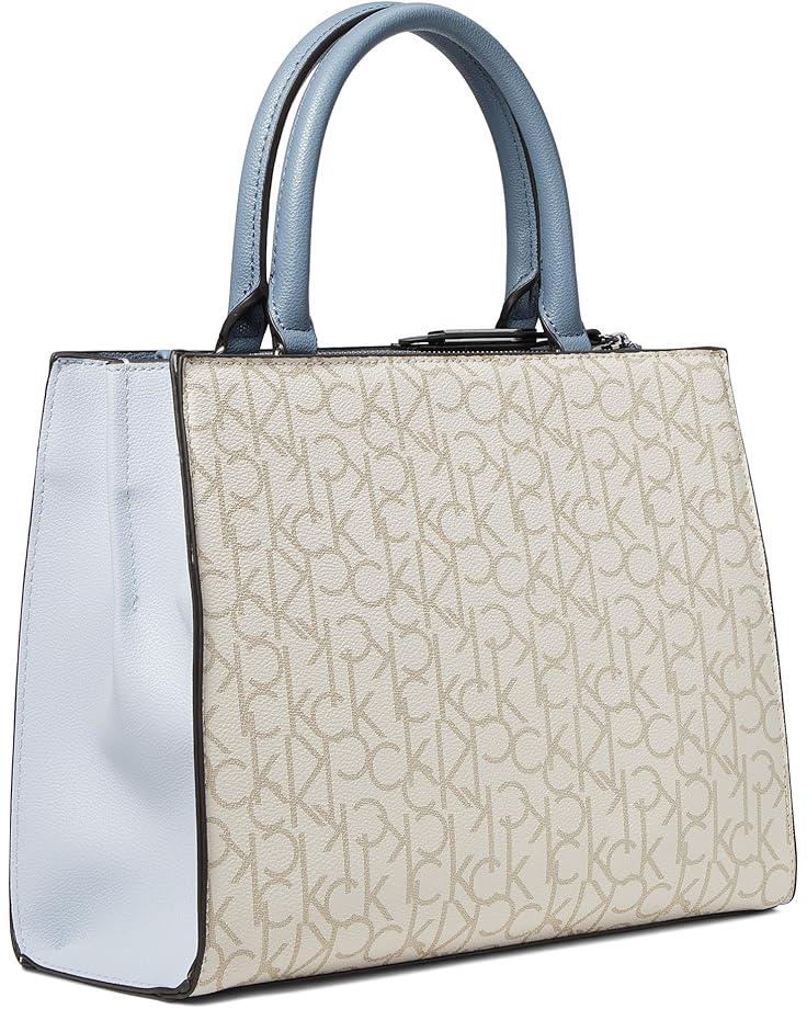 6pm Calvin Klein Edie Triple Compartment Signature Satchel