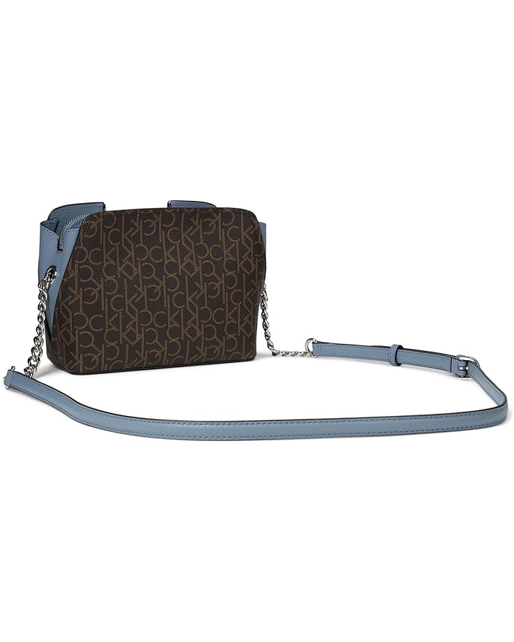 6pm Calvin Klein Finley Tripe Compartment Signature Crossbody