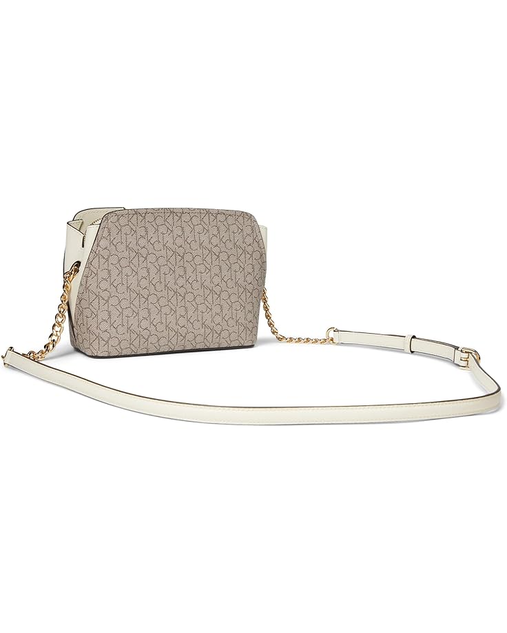6pm Calvin Klein Finley Tripe Compartment Signature Crossbody