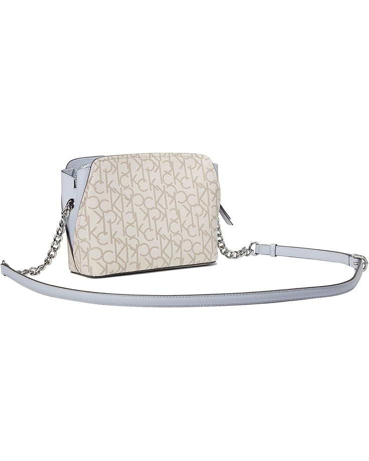 6pm Calvin Klein Finley Tripe Compartment Signature Crossbody
