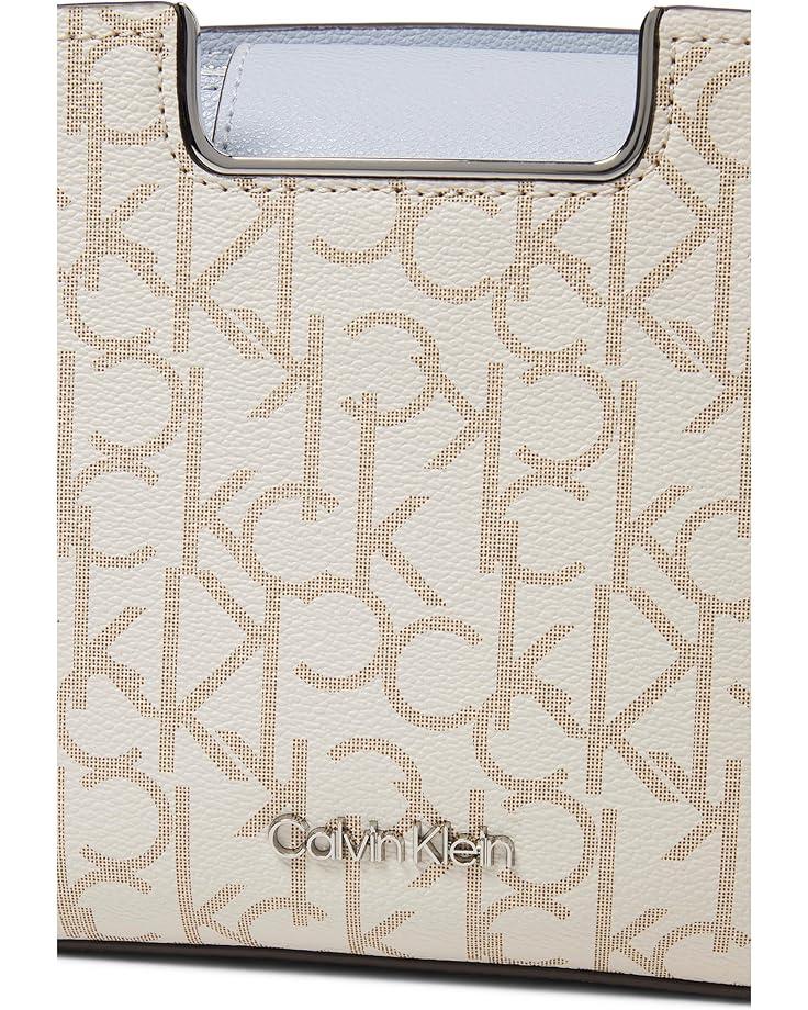 6pm Calvin Klein Finley Tripe Compartment Signature Crossbody