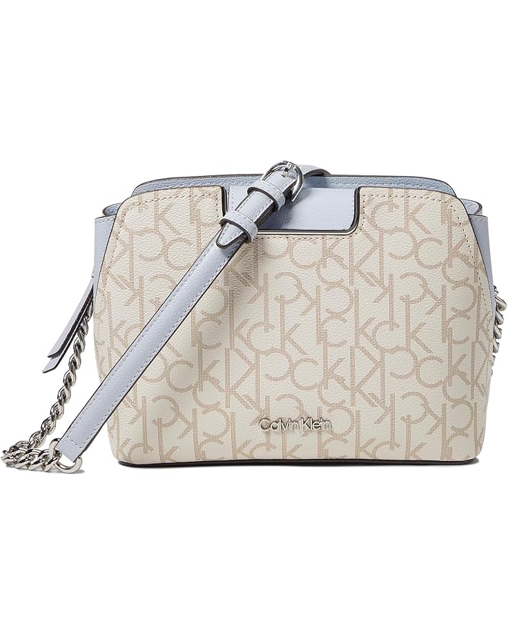 6pm Calvin Klein Finley Tripe Compartment Signature Crossbody