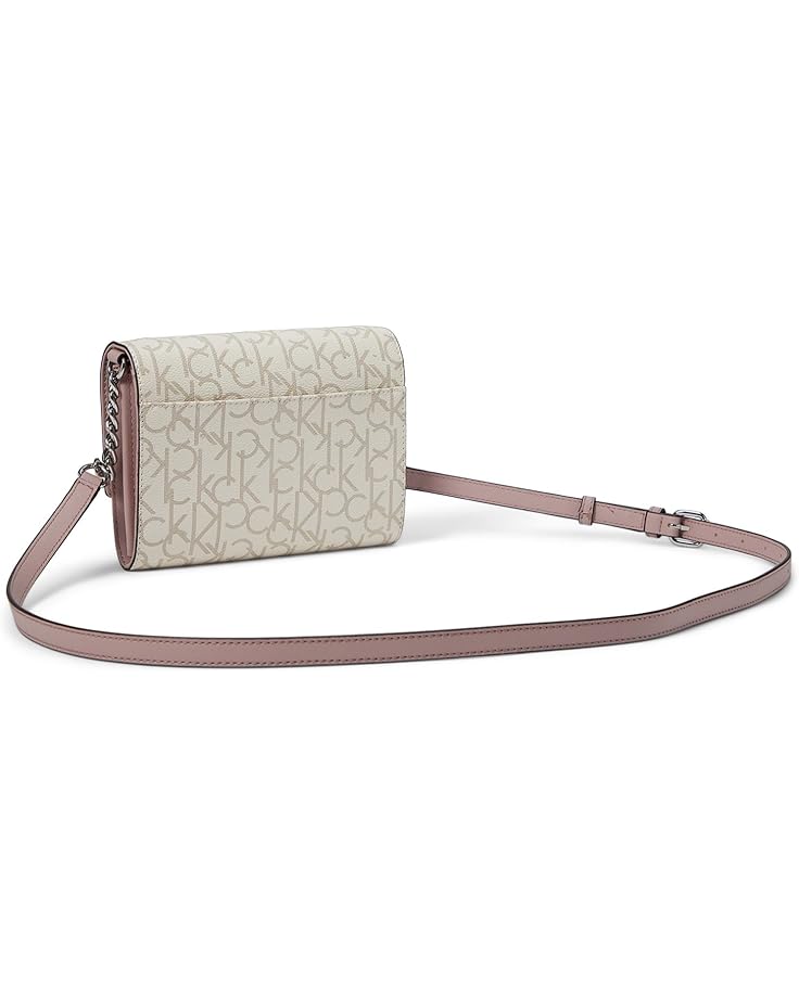 6pm Calvin Klein Key Item Signature Organizational Flap Crossbody