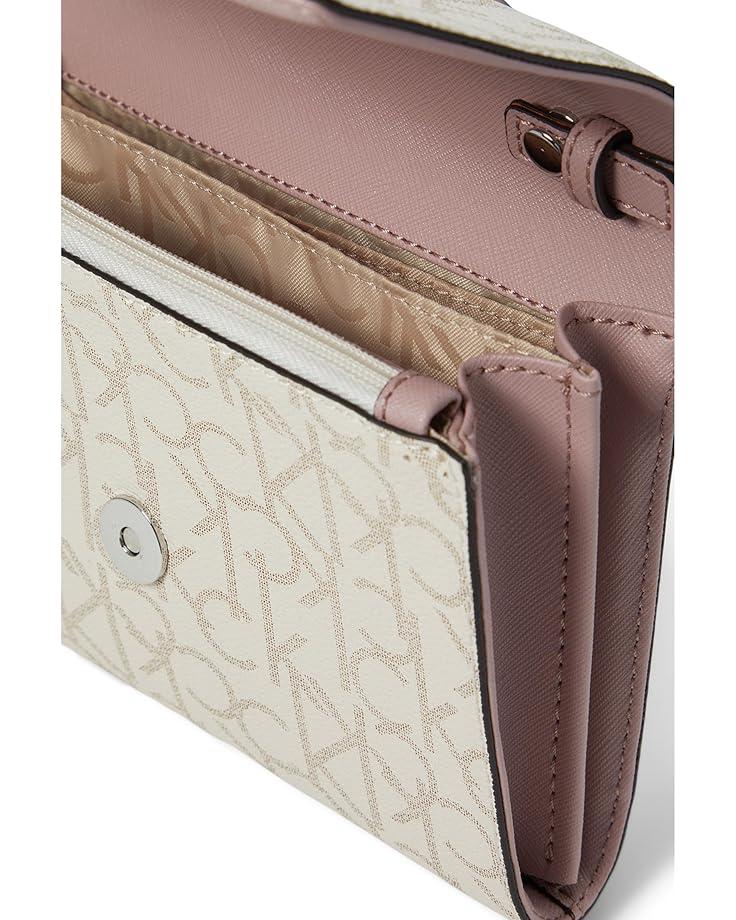 6pm Calvin Klein Key Item Signature Organizational Flap Crossbody