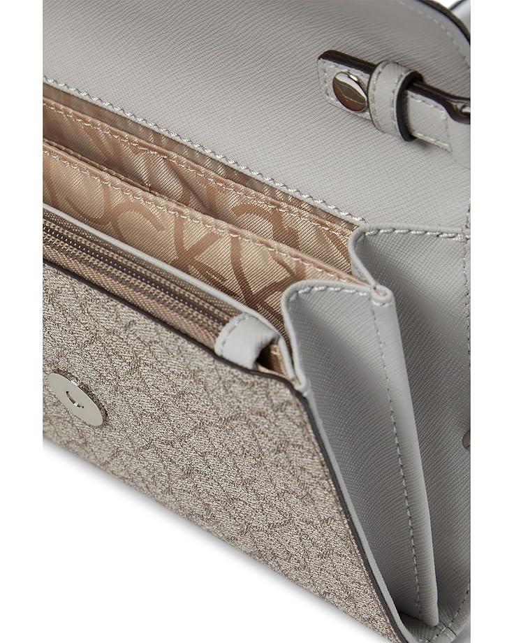 6pm Calvin Klein Key Item Signature Organizational Flap Crossbody
