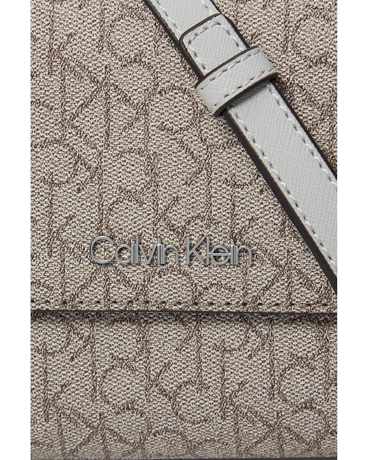 6pm Calvin Klein Key Item Signature Organizational Flap Crossbody