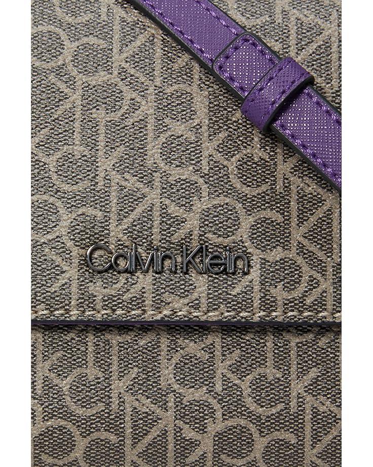 6pm Calvin Klein Key Item Signature Organizational Flap Crossbody