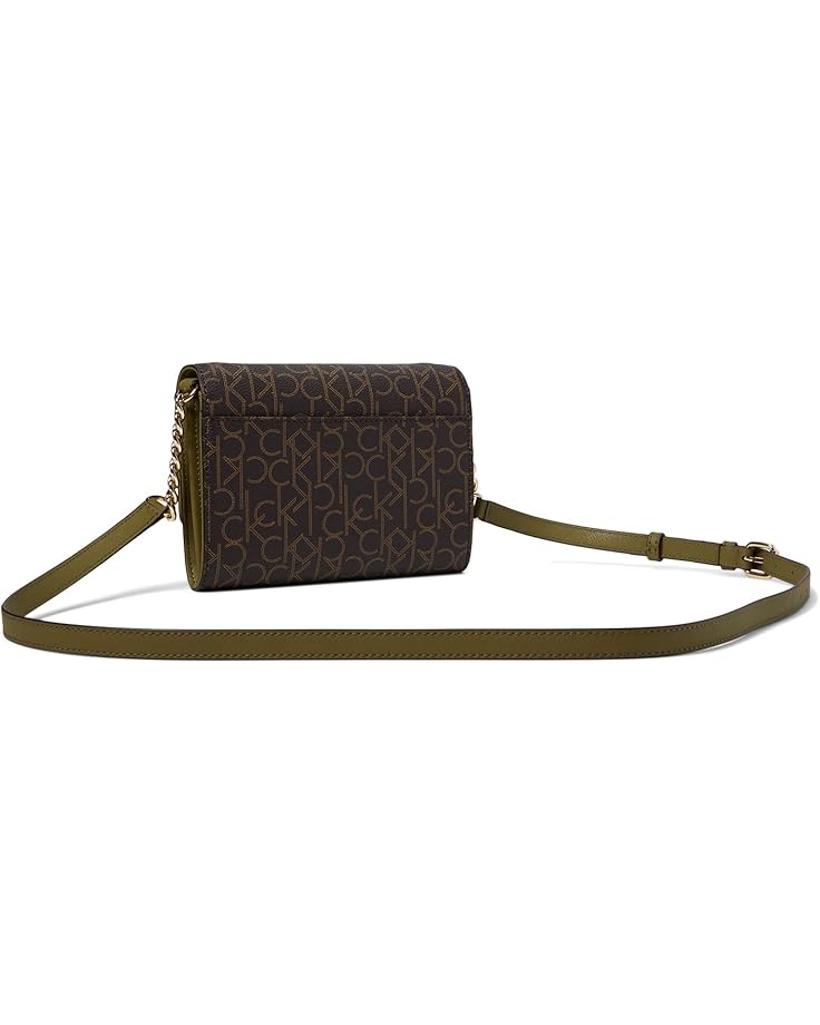 6pm Calvin Klein Key Item Signature Organizational Flap Crossbody
