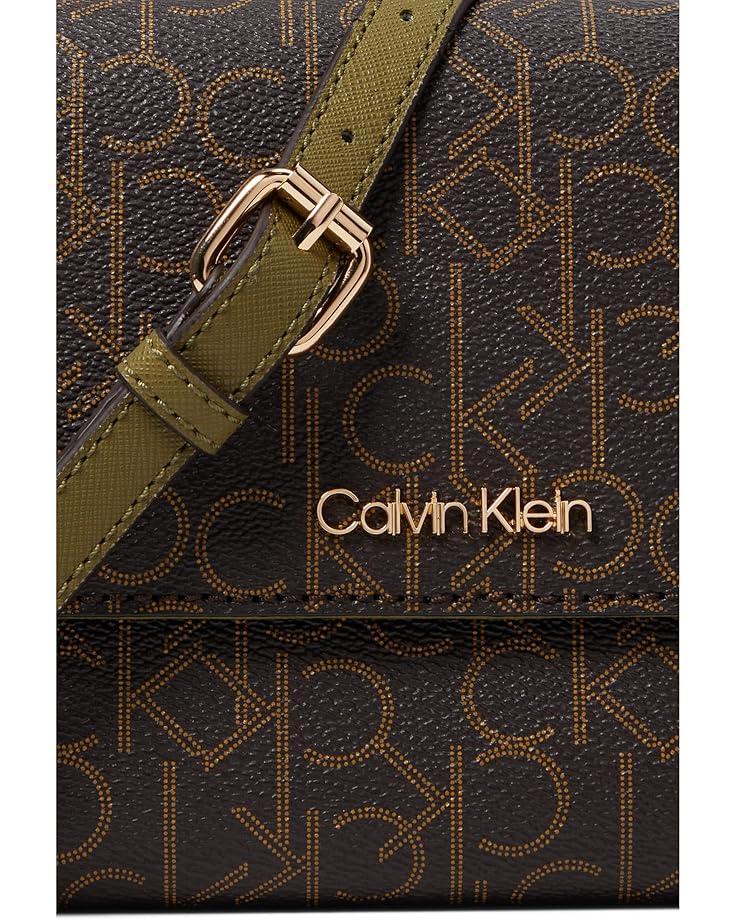 6pm Calvin Klein Key Item Signature Organizational Flap Crossbody
