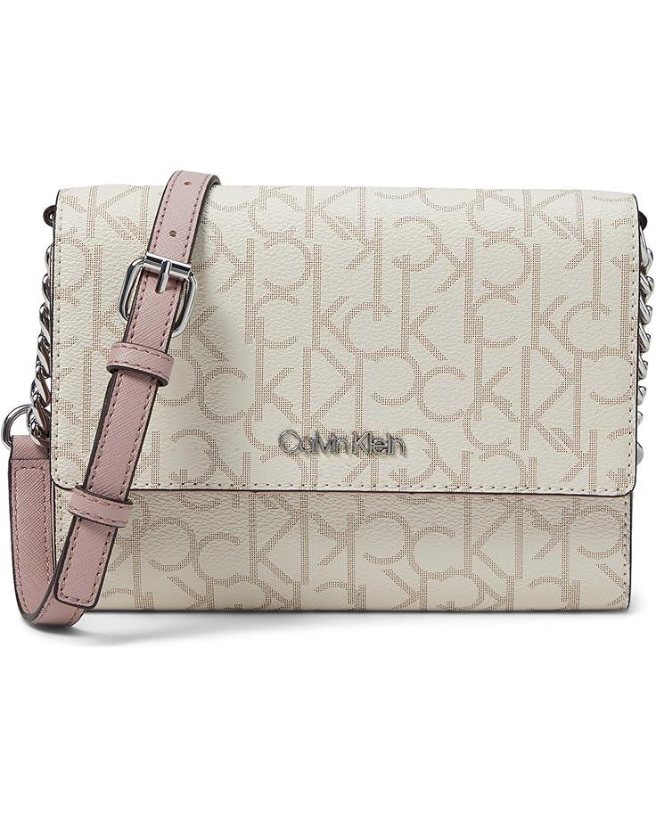 6pm Calvin Klein Key Item Signature Organizational Flap Crossbody