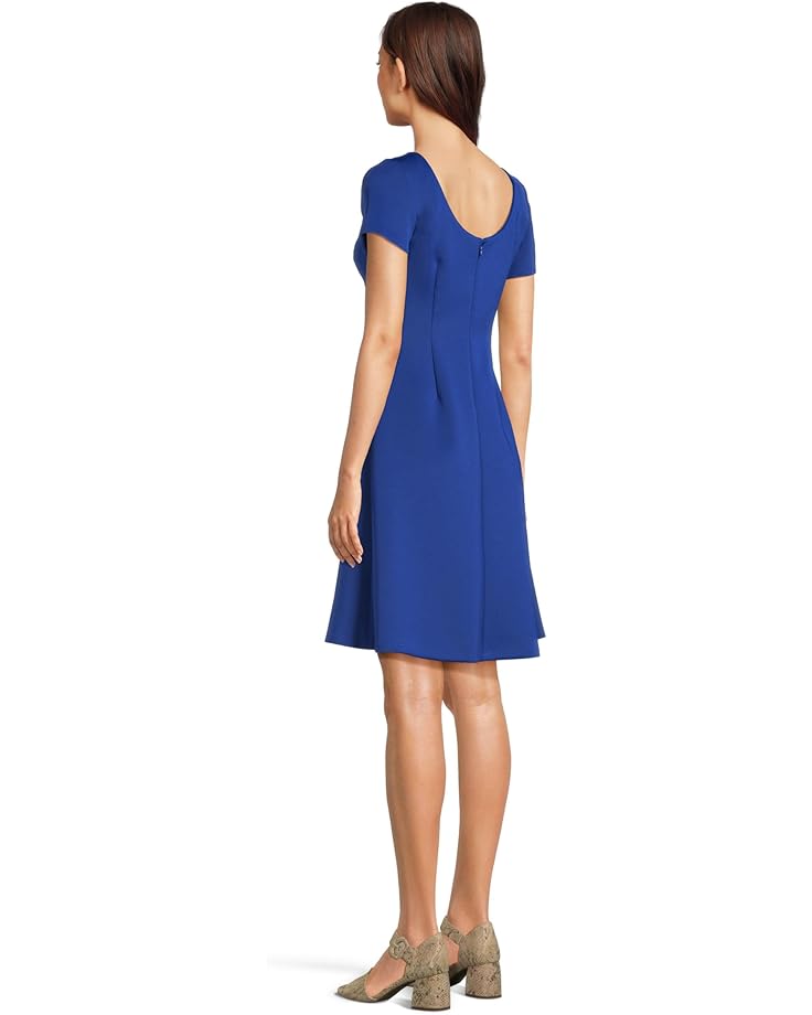 Calvin Klein Scuba Short Sleeve Solid Aline Women's