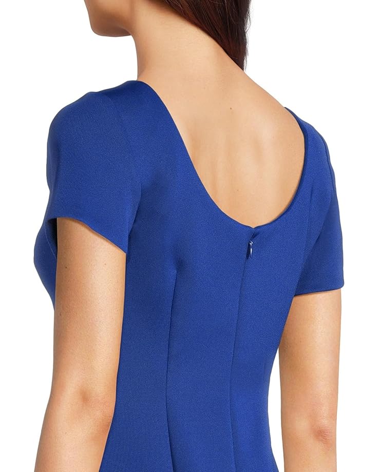 Calvin Klein Scuba Short Sleeve Solid Aline Women's