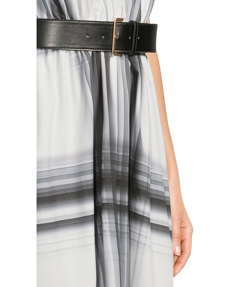 6pm Calvin Klein Short Sleeve Printed Belted Commuter Women's