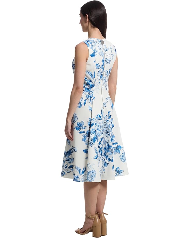 Calvin Klein Sleeveless Floral Fit And Flare Women's