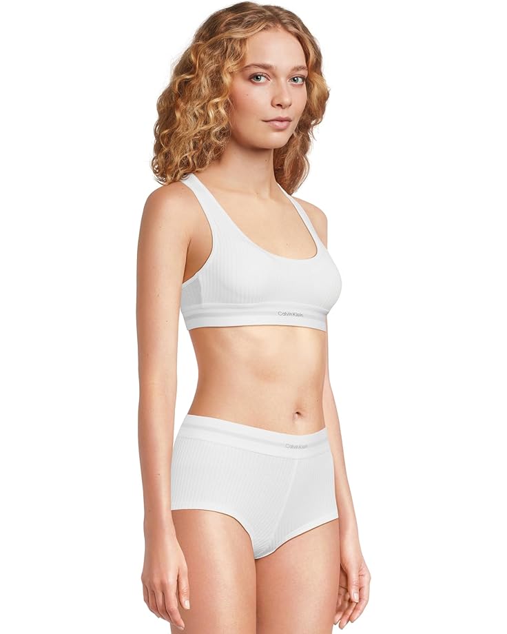 6pm Calvin Klein Underwear Cotton Modal Stretch Rib Lightly Lined Bralette Women's