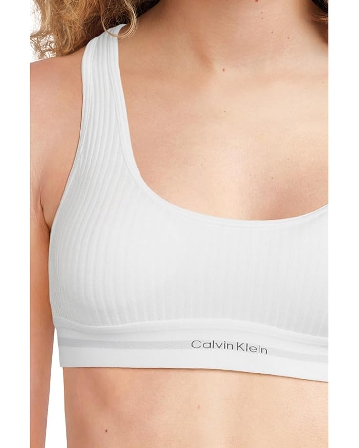 6pm Calvin Klein Underwear Cotton Modal Stretch Rib Lightly Lined Bralette Women's