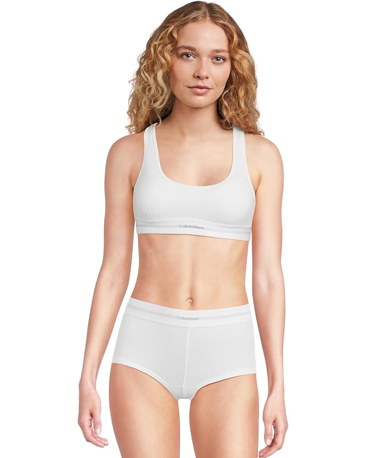 6pm Calvin Klein Underwear Cotton Modal Stretch Rib Lightly Lined Bralette Women's