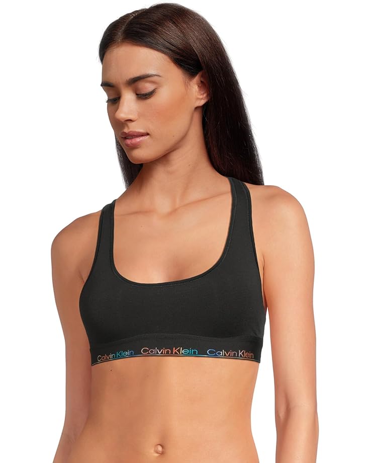 6pm Calvin Klein Underwear Icon Cotton Modal Pride Unlined Bralette Women's