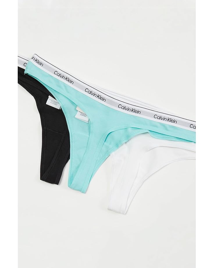 6pm Calvin Klein Underwear Icon Logo 3-Pack Thong Women's