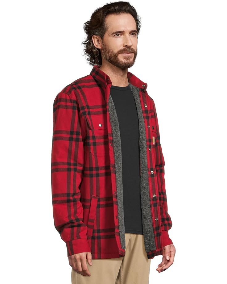 Carhartt Relaxed Fit Flannel Sherpa-Lined Shirt Jacket Men's