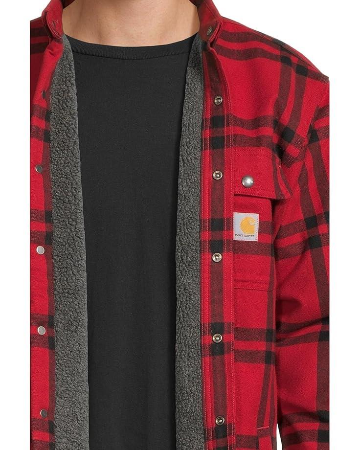 Carhartt Relaxed Fit Flannel Sherpa-Lined Shirt Jacket Men's