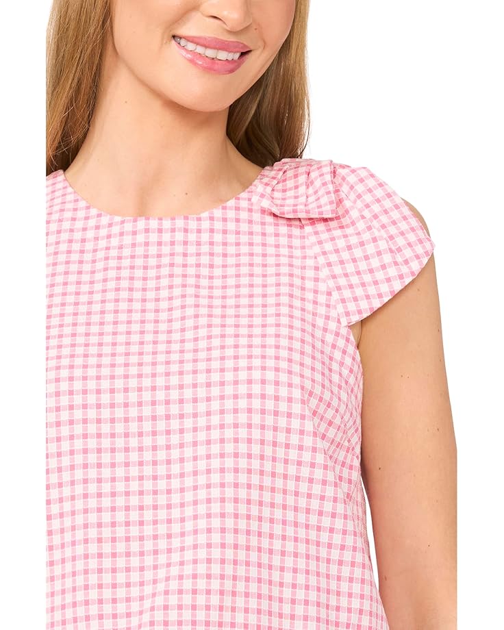 CeCe Sleevesless Crew Neck Top W/ Shoulder Bow Women's