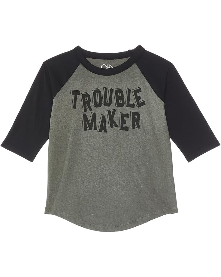Chaser Kids Trouble Maker Raglan Tee (Toddler/Little Kids)