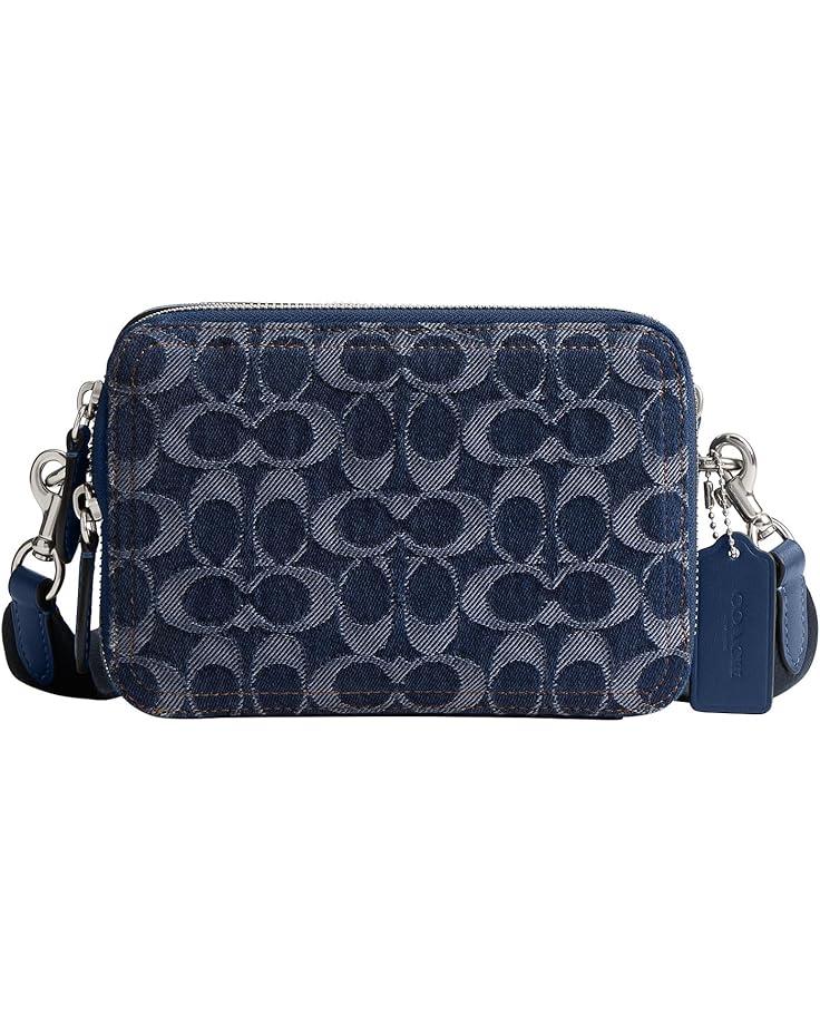 6pm COACH Charter Crossbody Bag 19 In Signature Denim