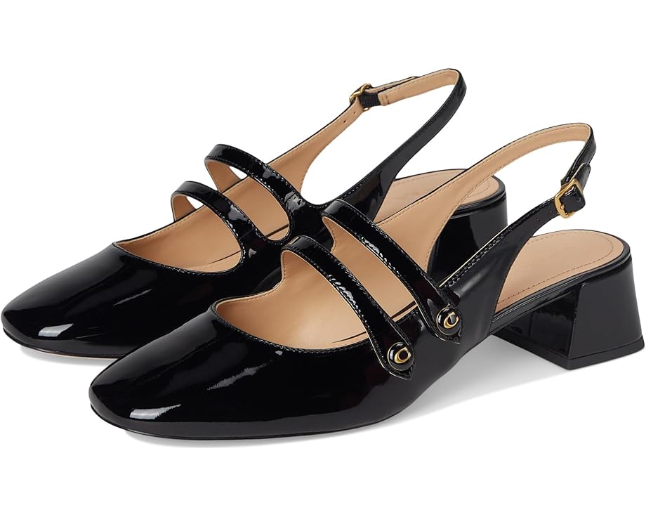 6pm COACH Winley Patent Leather Slingback Mary Jane Women's