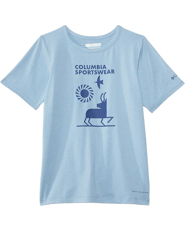 6pm Columbia Kids Tech Trail Short Sleeve Graphic Shirt (Little Kid/Big Kid)