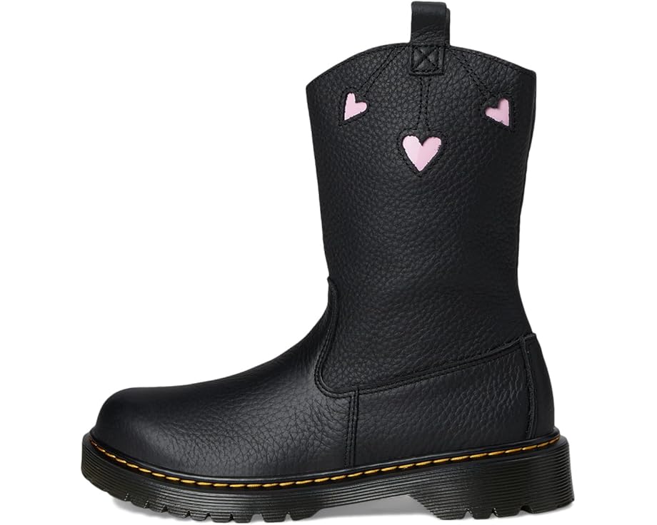 6pm Dr. Martens Kid's Collection Bex Heart P-O Boot Youth (Big Kid)