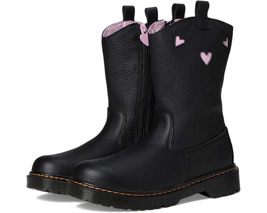 6pm Dr. Martens Kid's Collection Bex Heart P-O Boot Youth (Big Kid)
