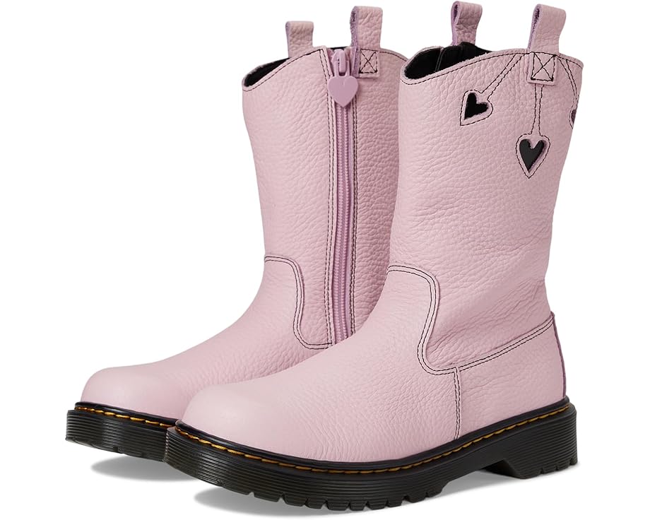 6pm Dr. Martens Kid's Collection Bex Heart P-O Boot Youth (Big Kid)