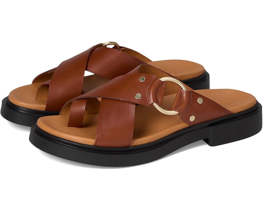 6pm ECCO Seoul Toe Post Ring Ornament Slide Sandals Women's