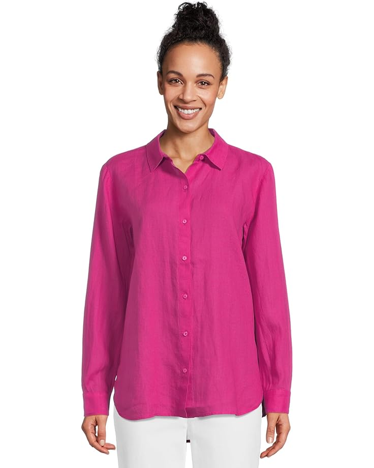 6pm Eileen Fisher Classic Collar Long Shirt Women's