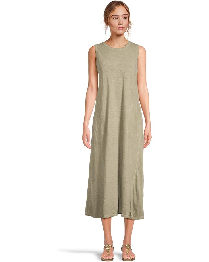 6pm Elliott Lauren Enzyme Wash Sleeveless Maxi Dress with Pockets Women's