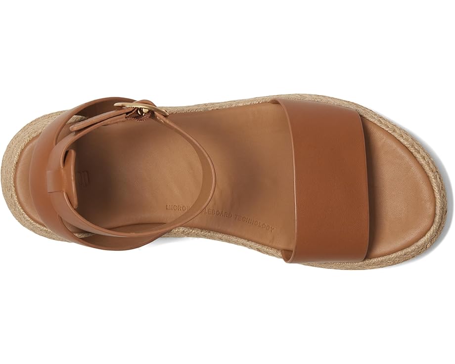 6pm FitFlop F-Mode Espadrille Leather Flatform A/Strap Sandals Women's