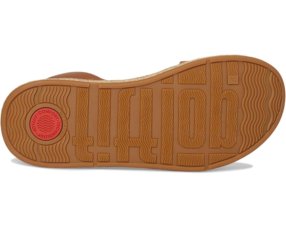 6pm FitFlop F-Mode Espadrille Leather Flatform A/Strap Sandals Women's