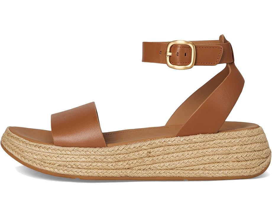6pm FitFlop F-Mode Espadrille Leather Flatform A/Strap Sandals Women's