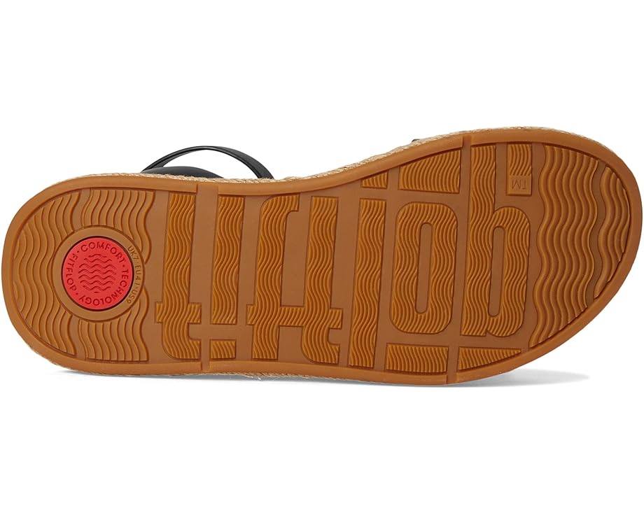 6pm FitFlop F-Mode Espadrille Leather Flatform A/Strap Sandals Women's