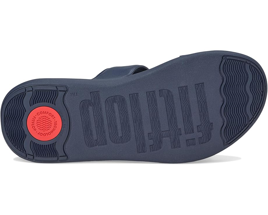 6pm FitFlop F-Mode Go Beadie-Button Adj. Flatform 2-Bar Slides Women's