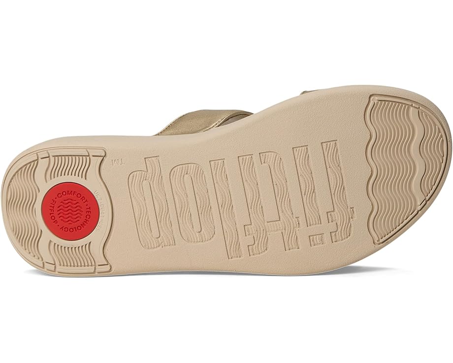 FitFlop F-Mode Go Beadie-Button Adj. Flatform 2-Bar Slides Women's