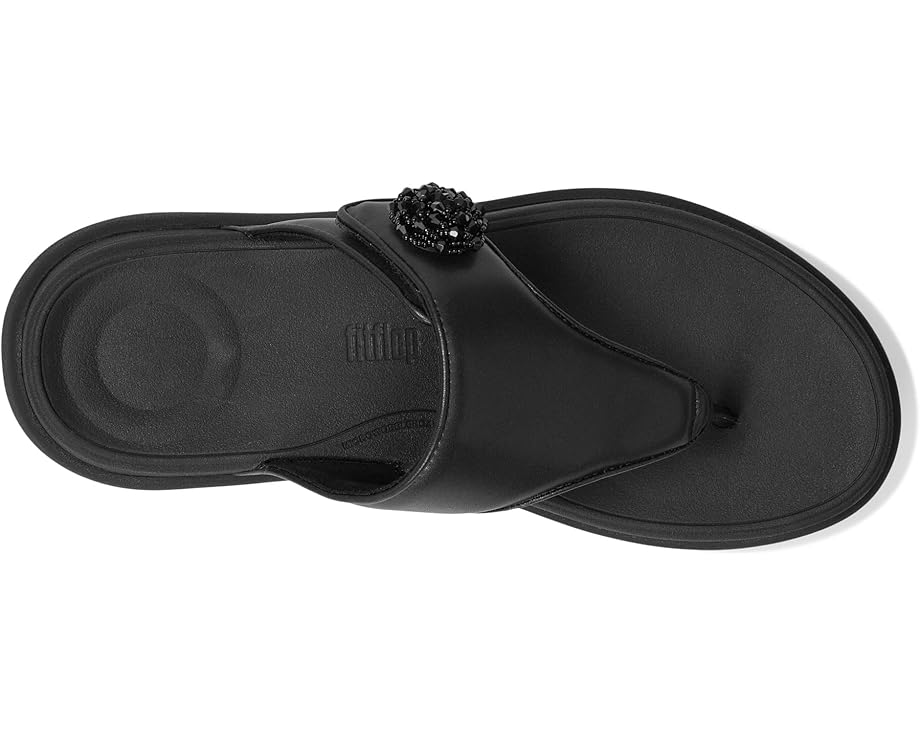 FitFlop F-Mode Go Beadie-Button Adj. Flatform Toe/Post Sandals Women's