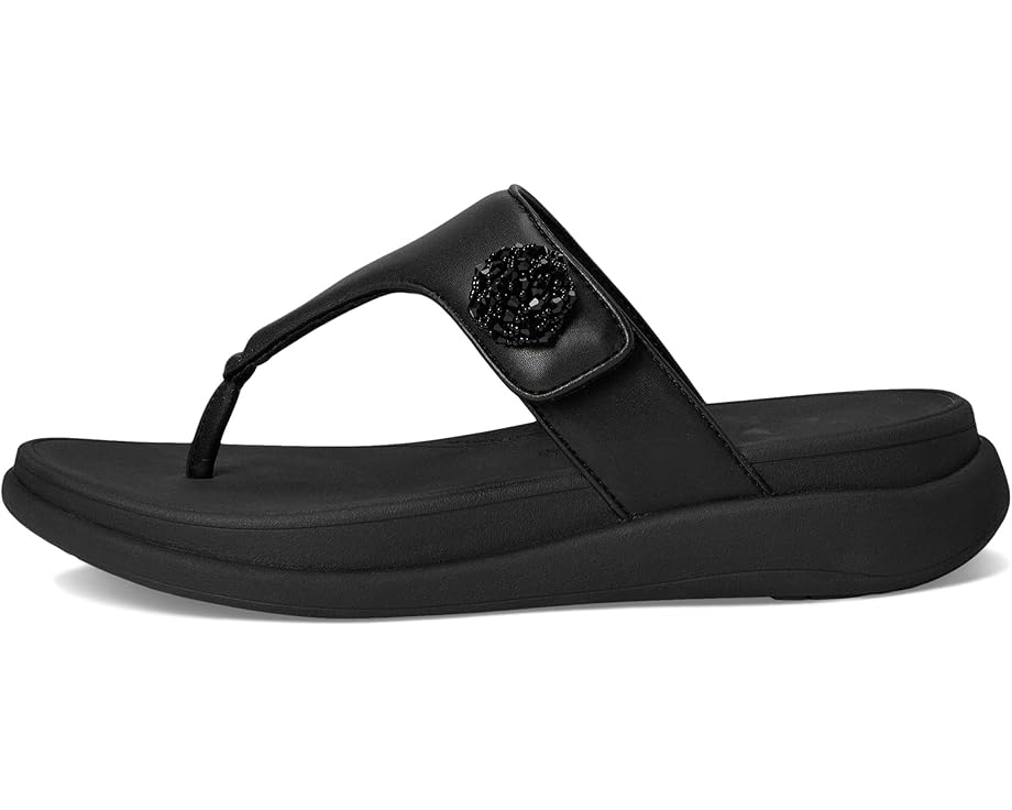 FitFlop F-Mode Go Beadie-Button Adj. Flatform Toe/Post Sandals Women's