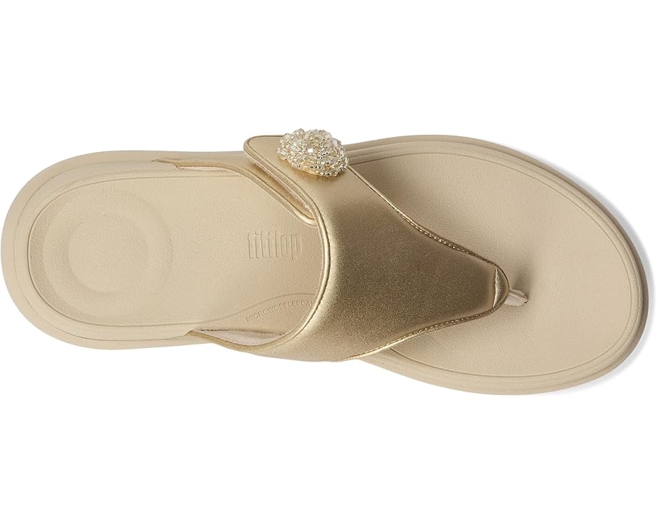 FitFlop F-Mode Go Beadie-Button Adj. Flatform Toe/Post Sandals Women's