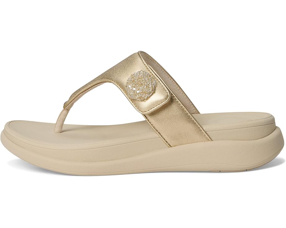 FitFlop F-Mode Go Beadie-Button Adj. Flatform Toe/Post Sandals Women's