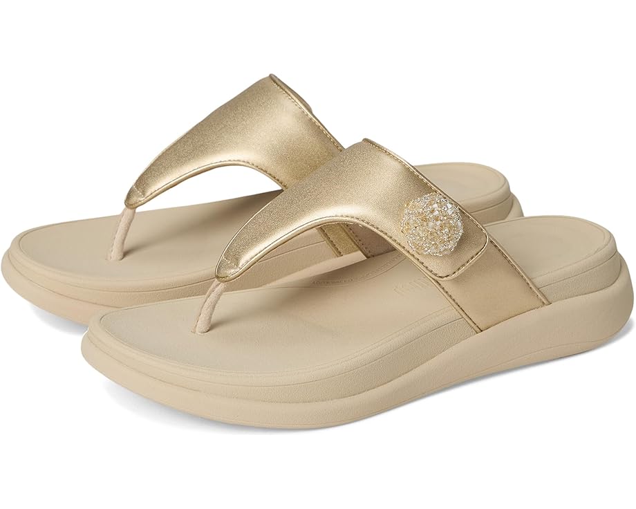 FitFlop F-Mode Go Beadie-Button Adj. Flatform Toe/Post Sandals Women's