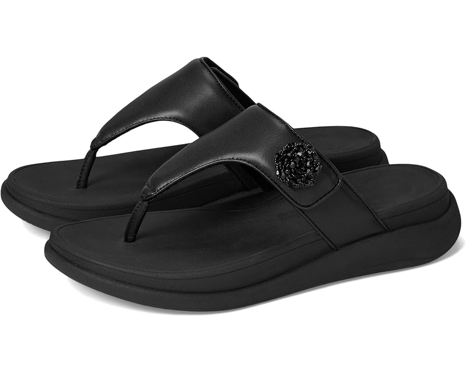 FitFlop F-Mode Go Beadie-Button Adj. Flatform Toe/Post Sandals Women's