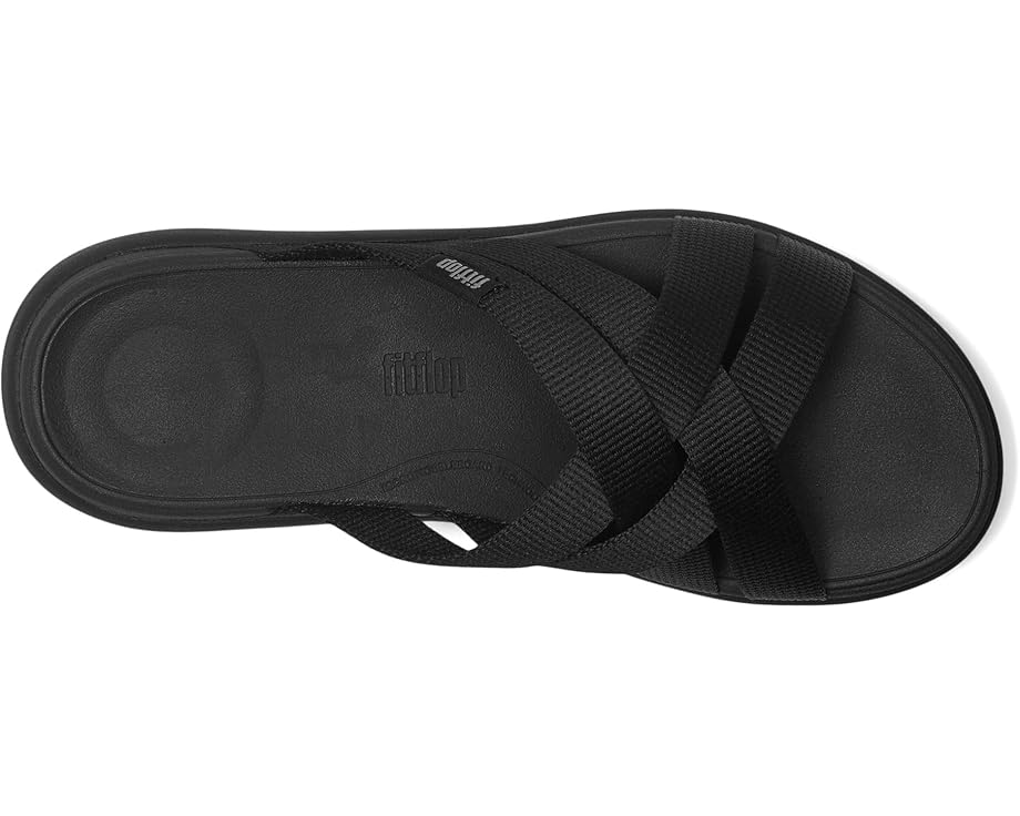 6pm FitFlop F-Mode Go Webbing Flatform Strappy Slides Women's