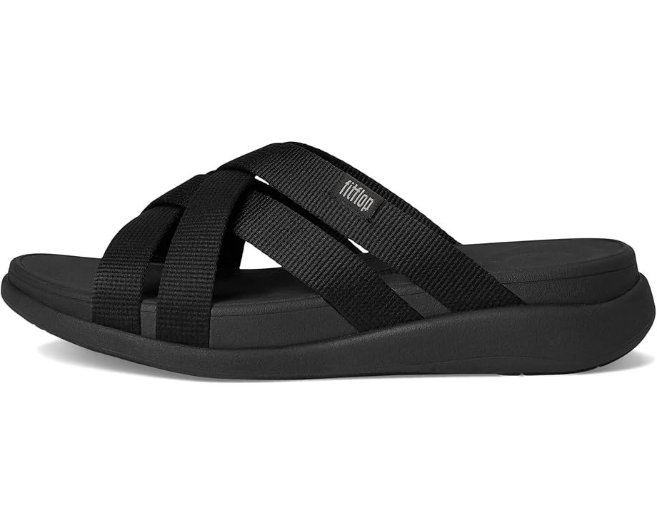 6pm FitFlop F-Mode Go Webbing Flatform Strappy Slides Women's